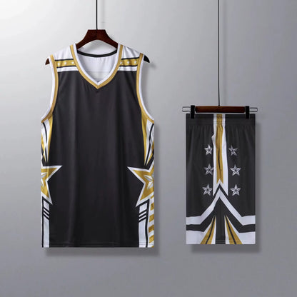 Children Men Custom Basketball Jersey Sets plus Size 2 Pieces Sleeveless Vest Shorts Team Professional Basketball Uniforms Suit