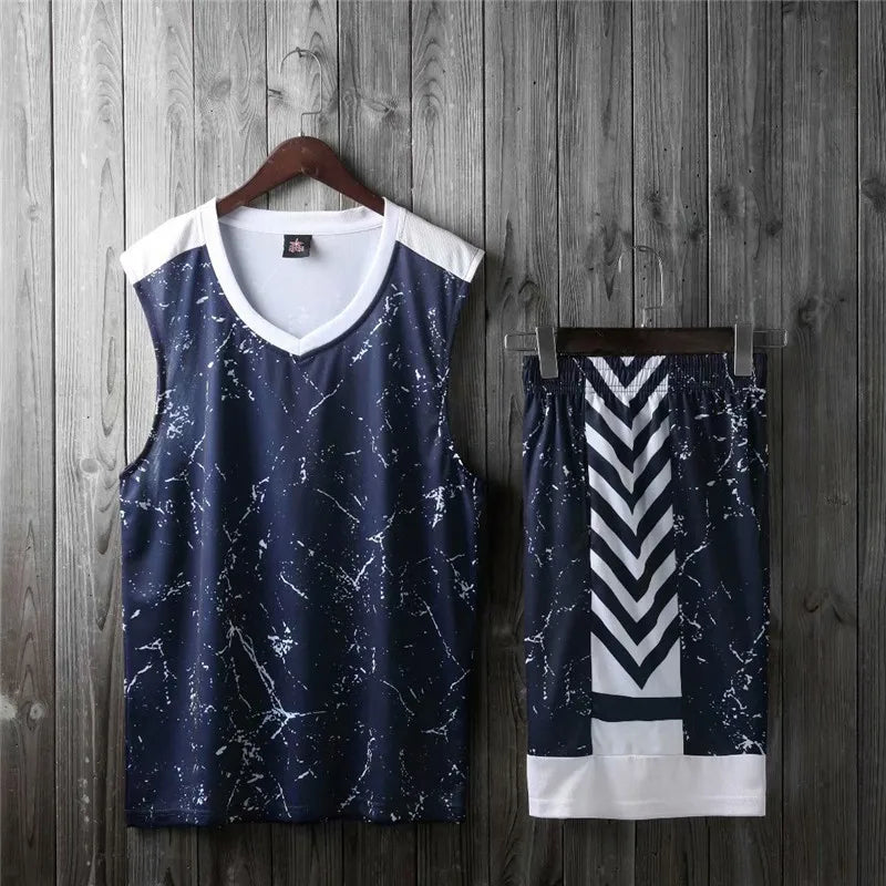 Men Basketball Jersey XS-5XL Men Kids Basketball Jerseys Sets Sports Tracksuit Clothes Basketball Uniform Tshirt+Shorts