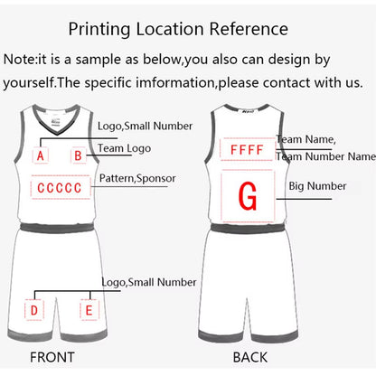 Children Men Custom Basketball Jersey Sets plus Size 2 Pieces Sleeveless Vest Shorts Team Professional Basketball Uniforms Suit