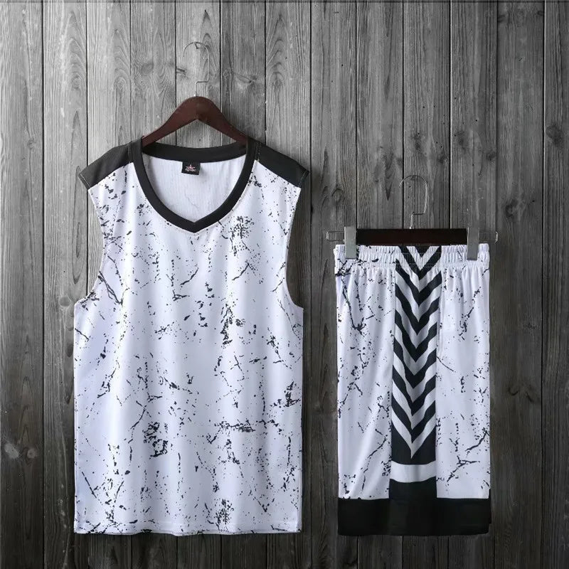 Men Basketball Jersey XS-5XL Men Kids Basketball Jerseys Sets Sports Tracksuit Clothes Basketball Uniform Tshirt+Shorts